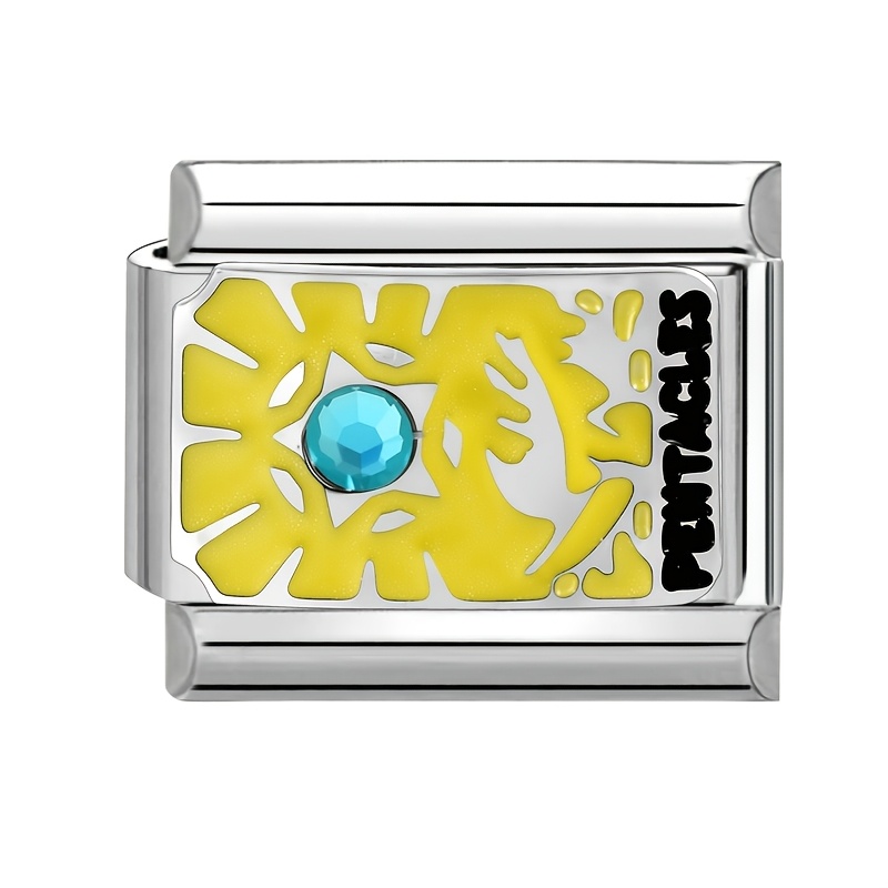 Fashionable Drip-Paint Style Accessory with Tarot Card Elements